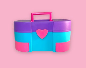 Vintage 90s Caboodles Makeup Heart Case. Rare.