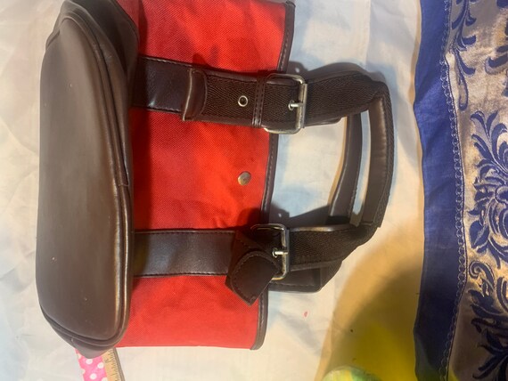 Vintage Small Red Buckle tote bag. - image 5