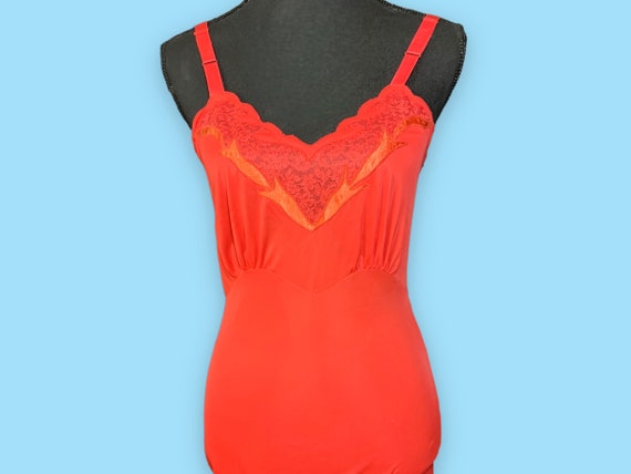 Vintage Red Lingerie Night Gown. - image 2