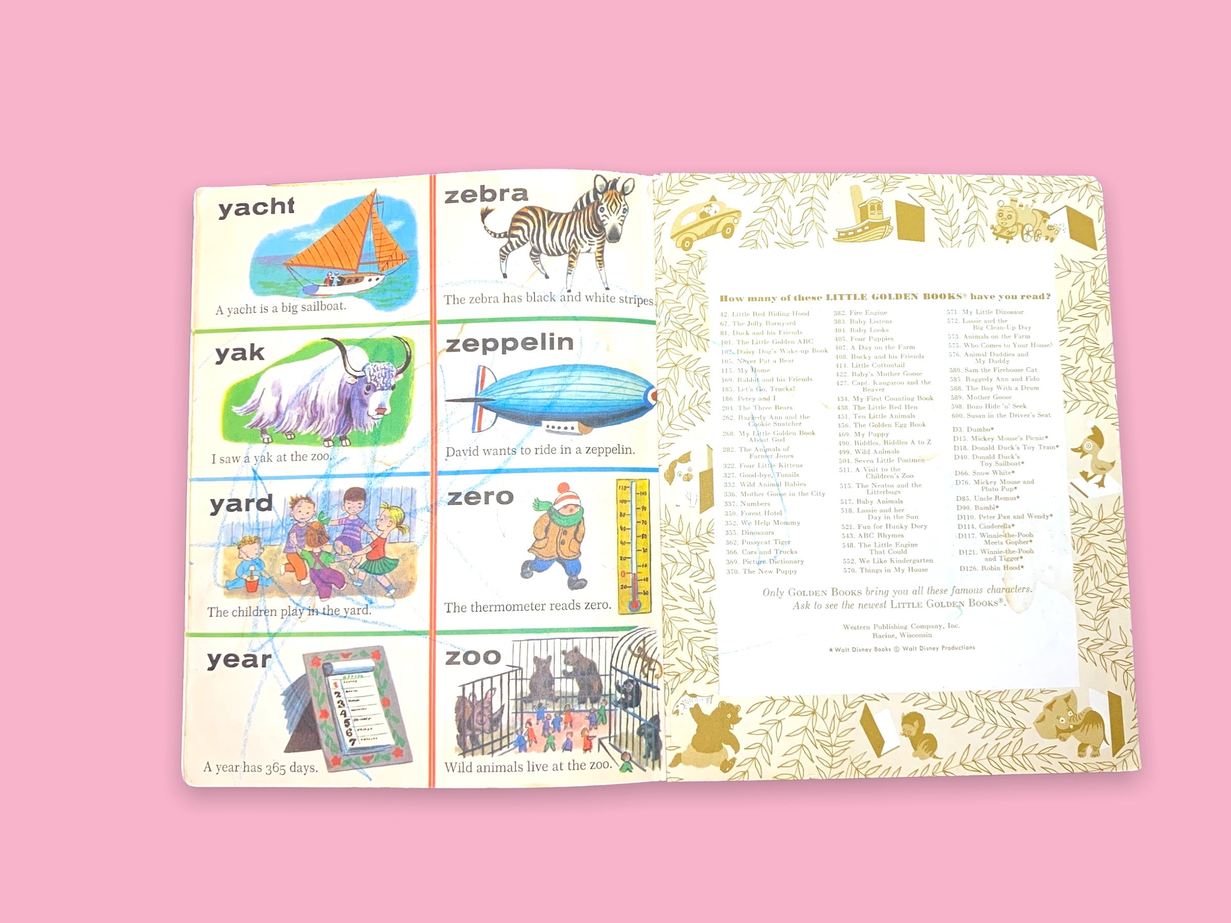 The golden picture dictionary 洋書 Vintage Little Golden Picture Dictionary Book. - Etsy