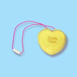 Vintage 90s Pollypockets Toy Heart Compact.Rare