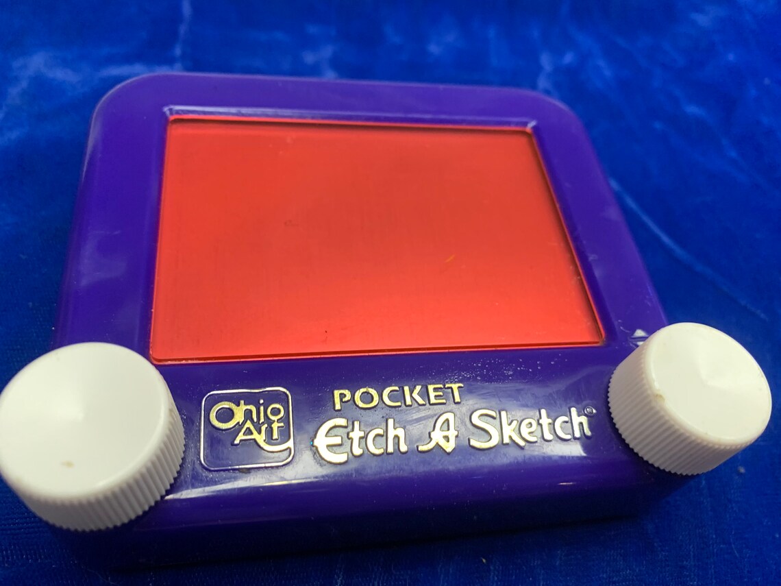 Vintage Pocket Etch a Sketch Toy. Etsy