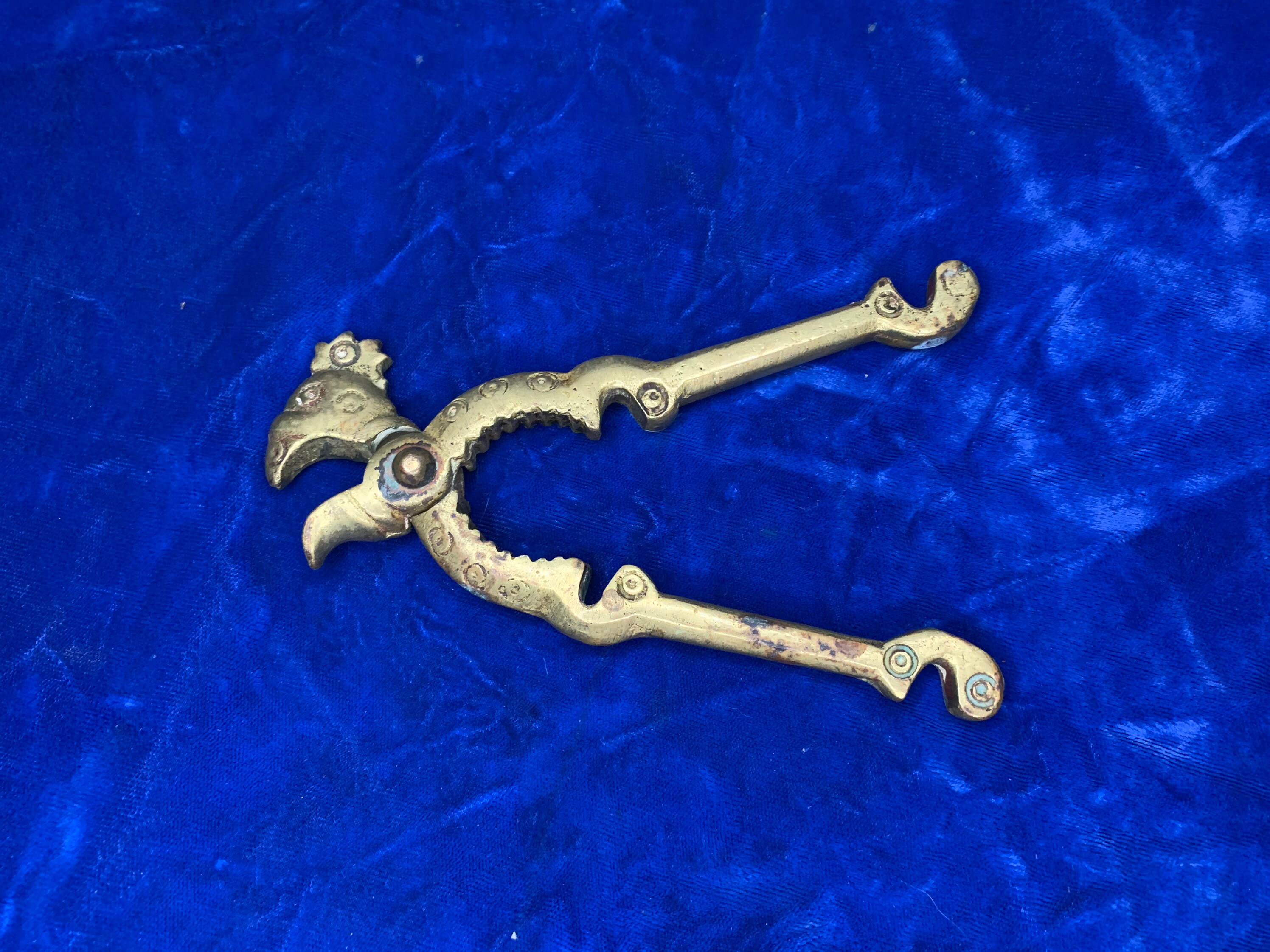 Vintage Gold Brass Nut Cracker Tool. Etsy UK