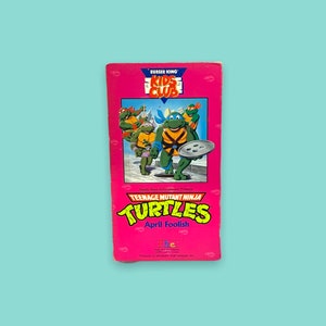 Vintage 90s Cartoon Teenage Mutant Ninja Turtles VHS.