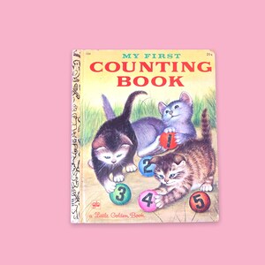 Vintage My First Counting Book.Little Golden book.