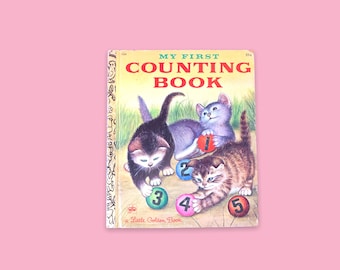 Vintage My First Counting Book.Little Golden book.
