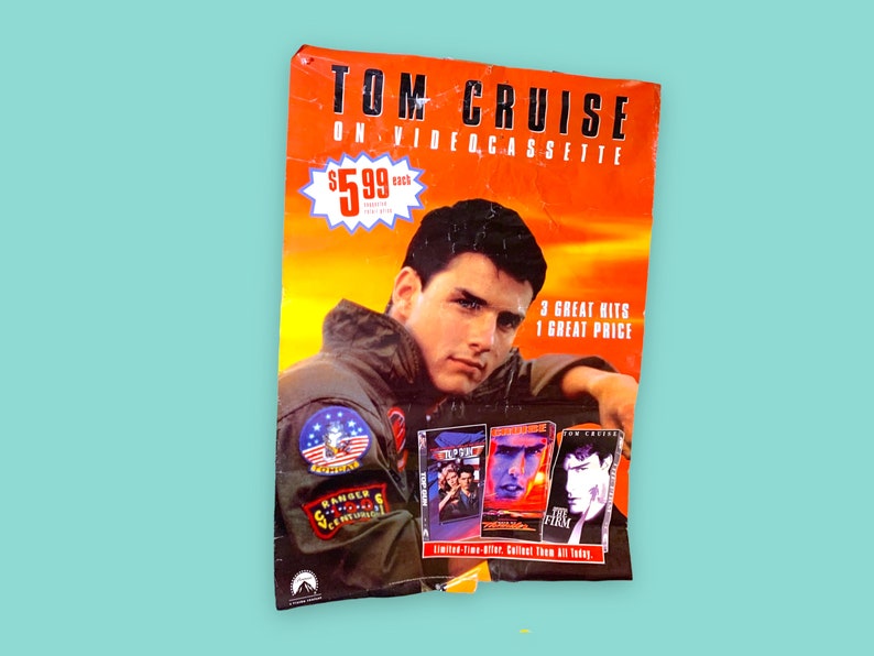 Vintage Tom Cruise Movie Poster. Etsy