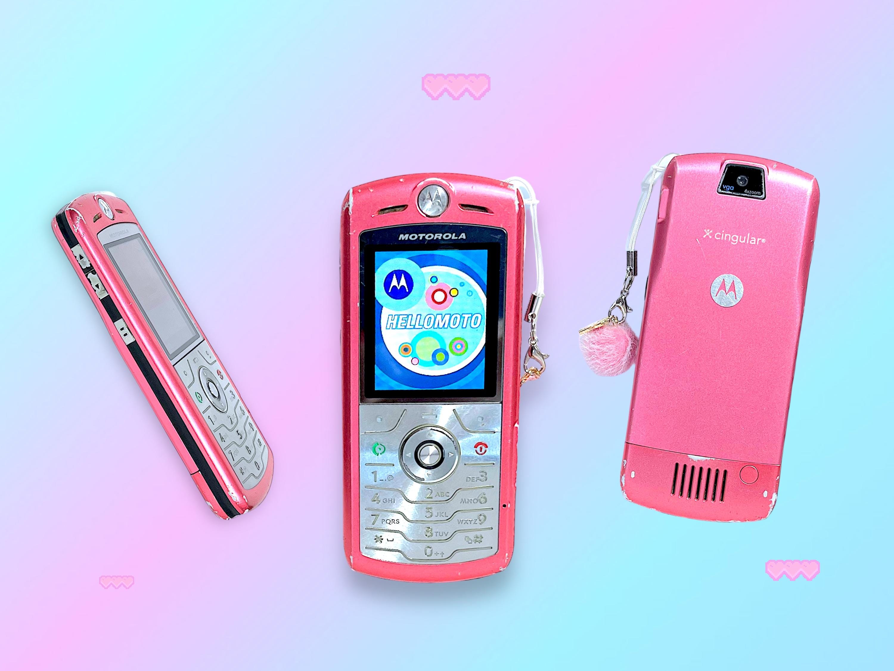 Vintage Y2K Pink Motorola Mobile Cellphone.works.as Is. - Etsy