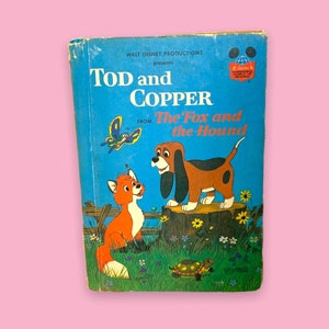 Livre vintage Disney Fox and the Hound.
