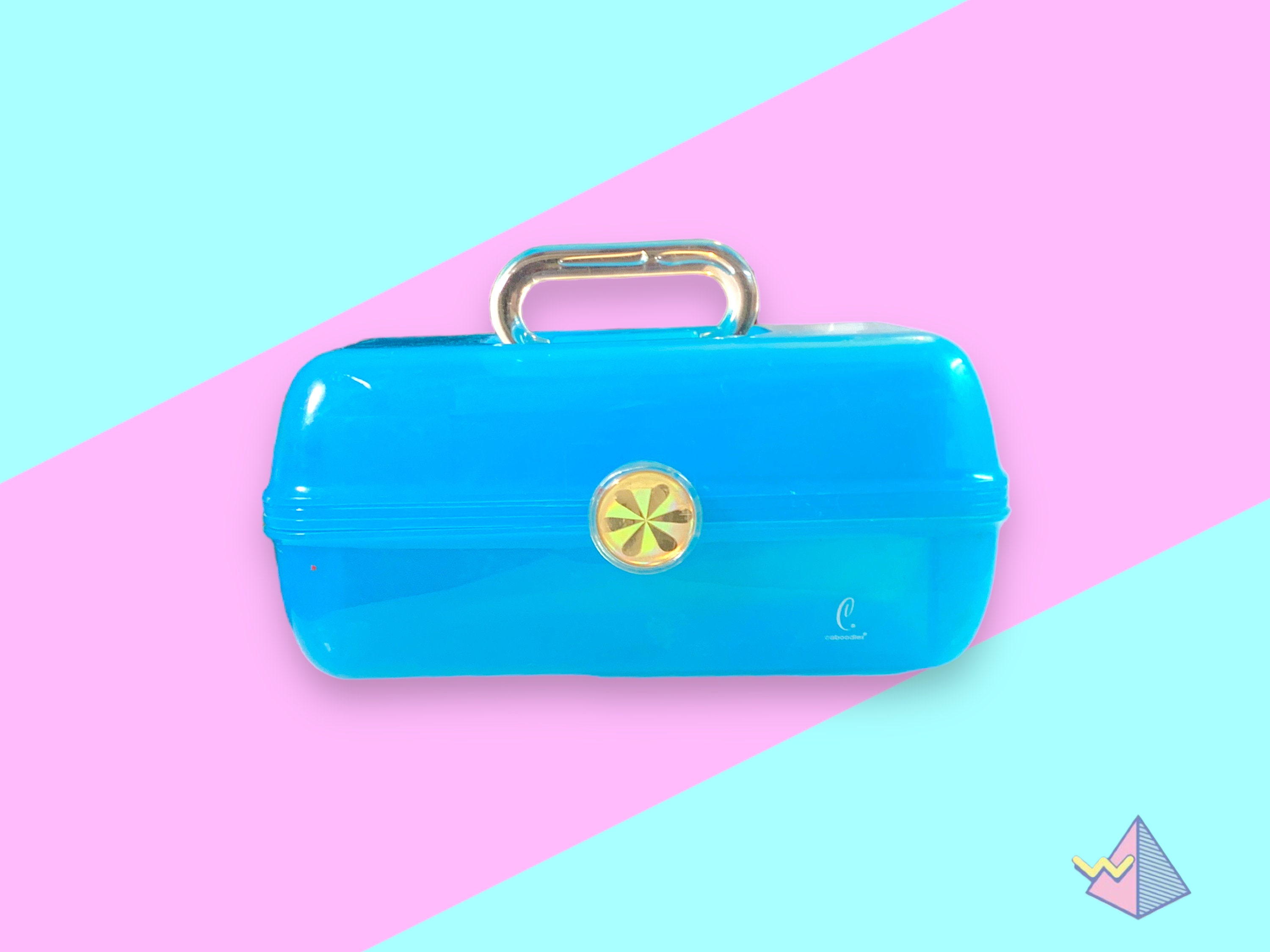 Caboodles On-The-Go Girl Makeup Bag - Yellow/Pink