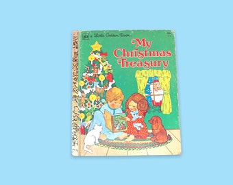 vintage Ma trésorerie de Noël Un petit livre doré pour enfants.