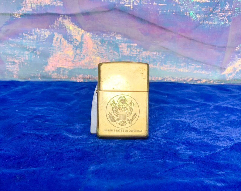 Vintage Golden Brass Zippo Lighter.great Condition. Etsy