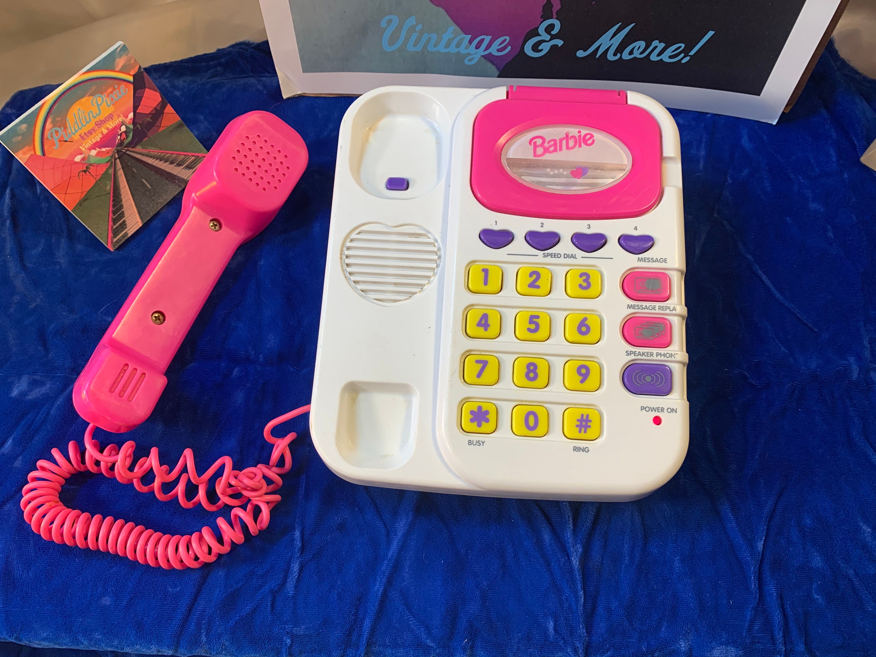 Vintage 90s Barbie Phone & answering Machine | Etsy