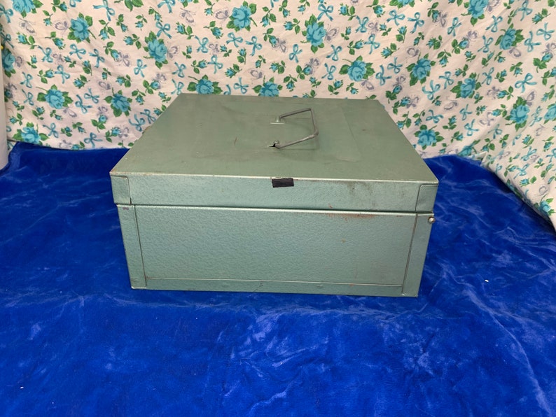 Vintage Metal Office File Lock Box. Etsy