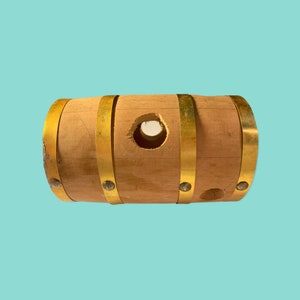 Vintage Small Wooden barrel Planter decor.