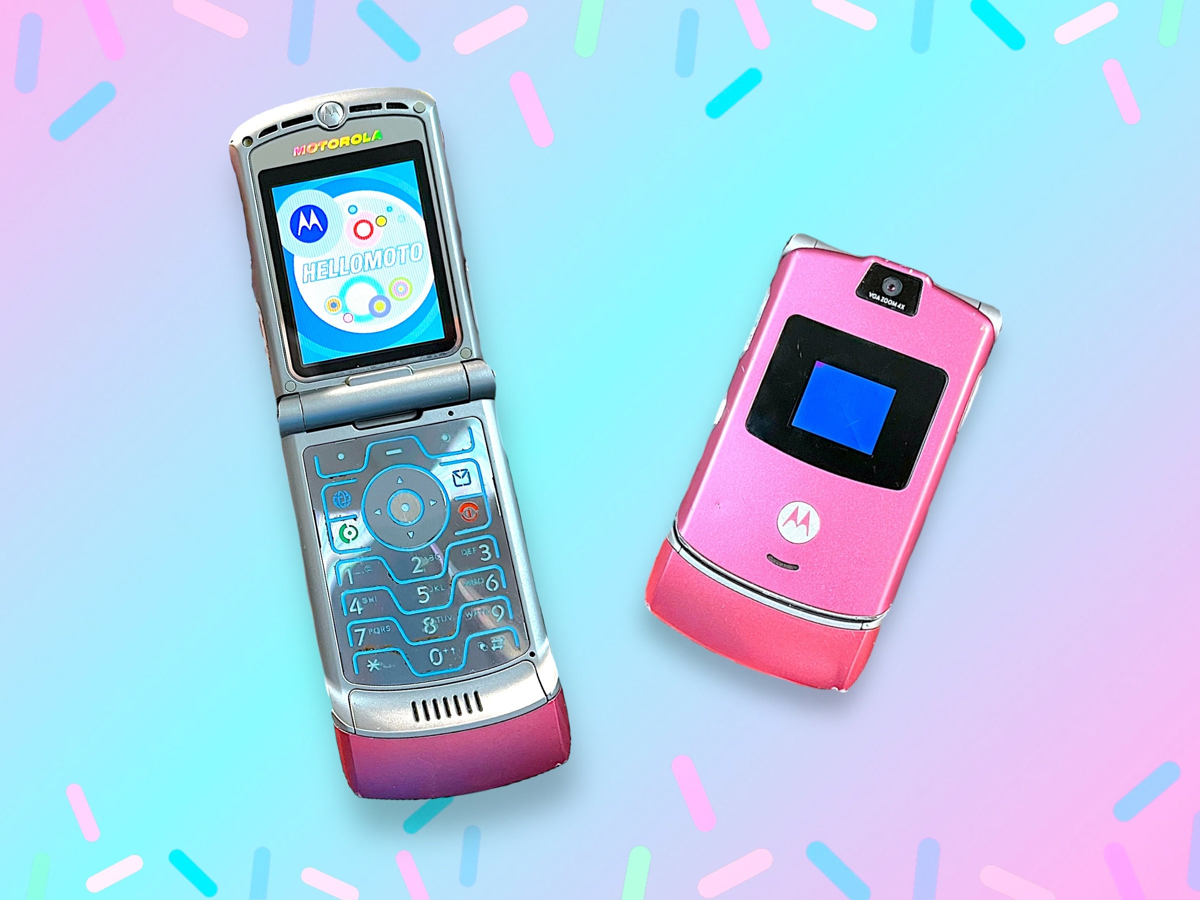 Vintage Y2K Pink Motorola Razr Mobile Flip Cell Phone. - Etsy Hong