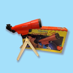 Vintage Fischer-Preis-Spielwaren-Teleskop.