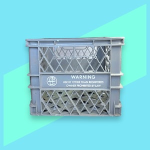 Vintage Gray Foremost Milk Crate. Rare.