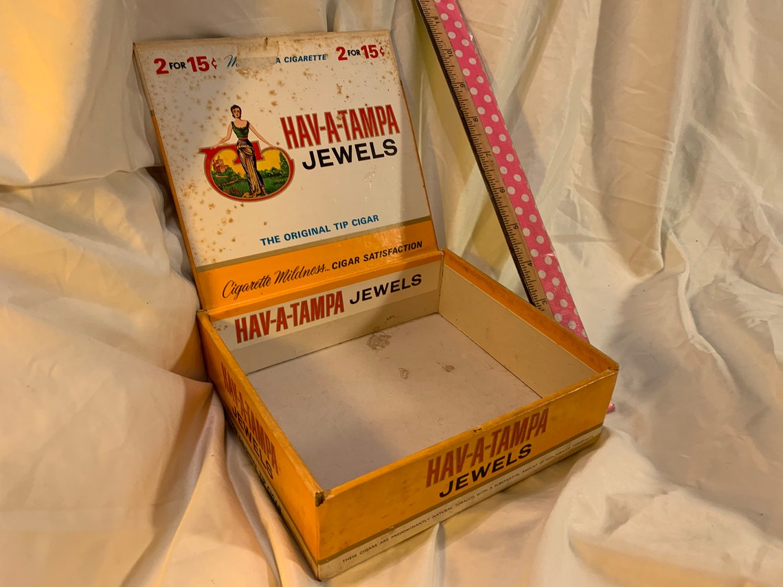 Vintage HavATampa Jewels Cigar Box Etsy