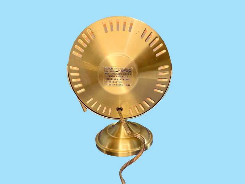 Vintage Gold Light up Makeup Mirror. Etsy