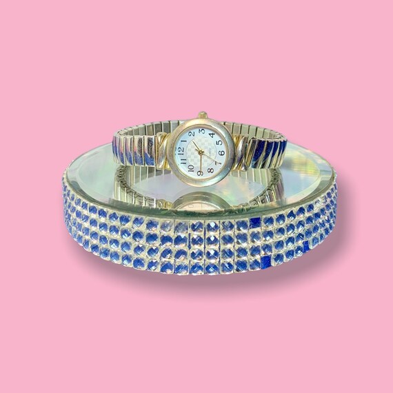 Vintage Silver Analog Wrist Watch.