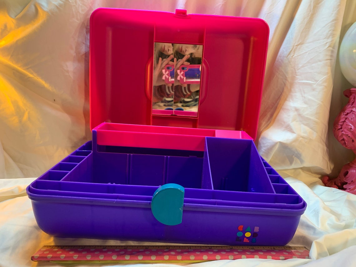 Vintage 90s Extra Wide caboodle case with Dividers Etsy