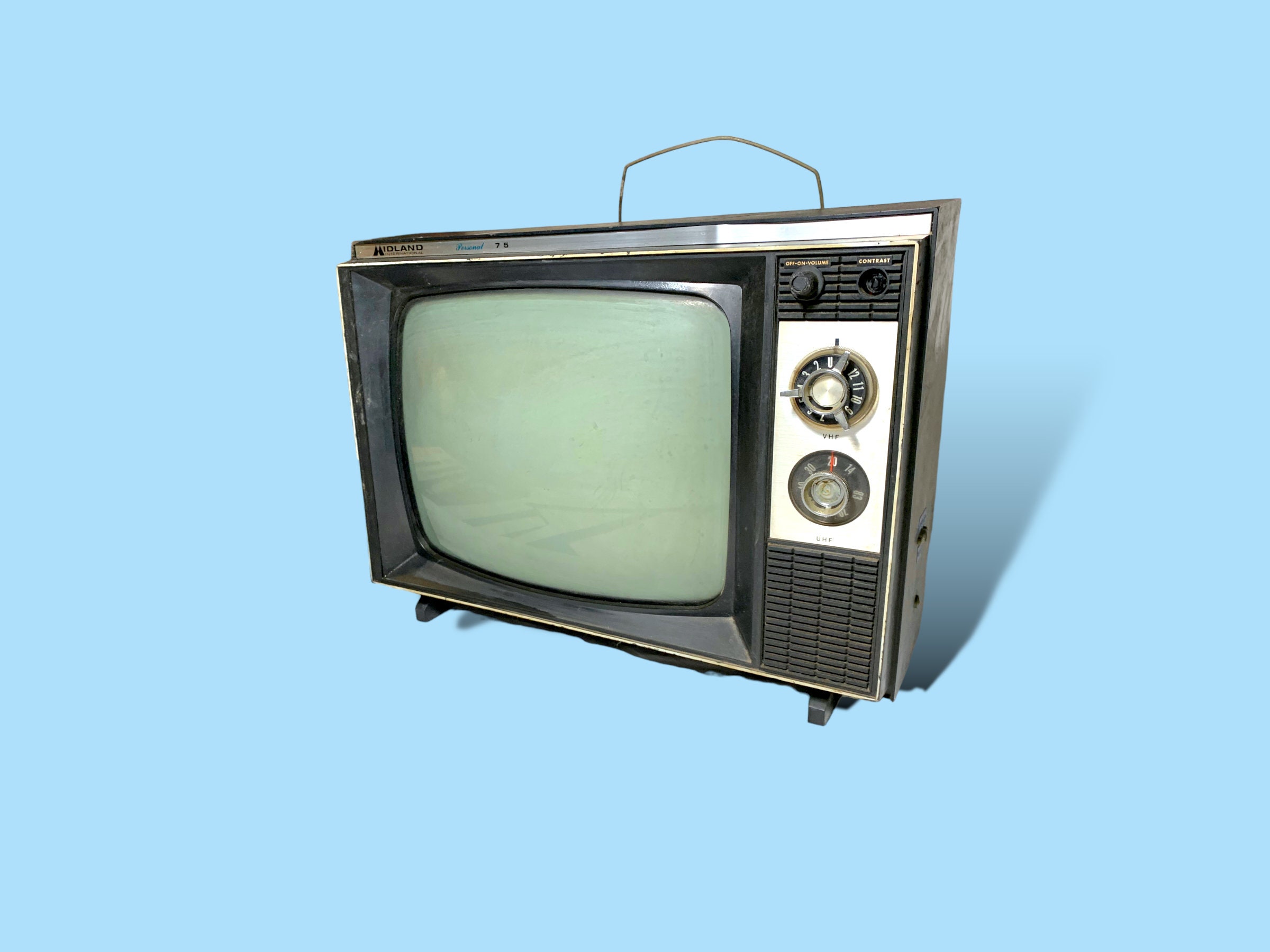 ビンテージレトロブラウン管テレビ。希少品。動作確認済み