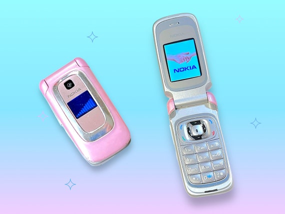 Vintage Y2K Pink Nokia Mobile Flip Cell Phone.rare.works! - Etsy