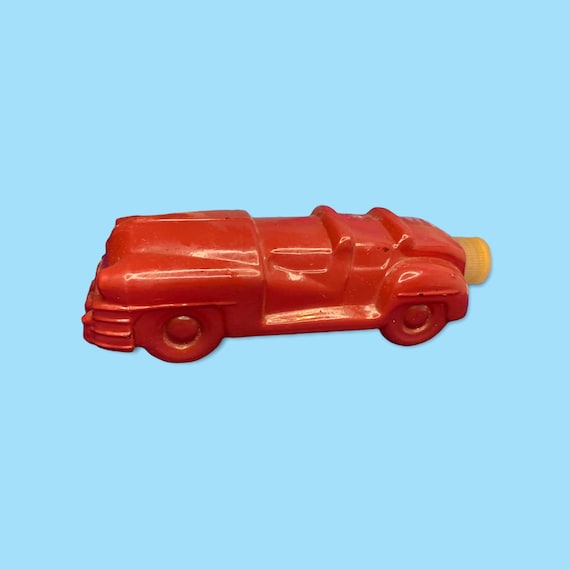 Vintage Avon Perfume Red Car Glass Bottle. Gem