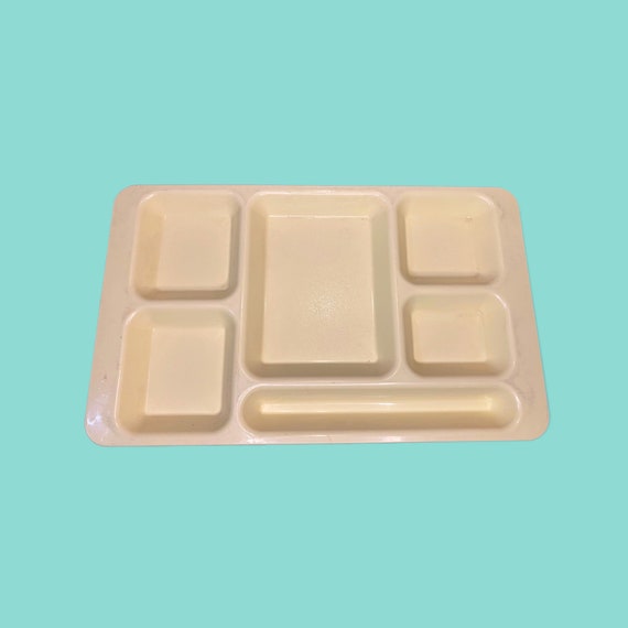 Vintage 90s Plastic School Cafeteria Lunch Tray. 