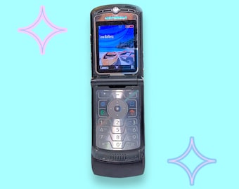 Vintage Y2K Razor Flip-telefoon. Werken