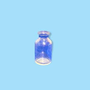 Vintage Clear Glass Apothecary Bottle.