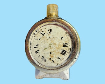 Vintage AVON Clock Shaped Cologne Fragrance glass Bottle.