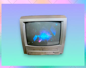 Vintage Y2K TV VHS DVD Combo Television Set.works. - Etsy Canada