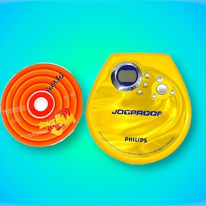 Vintage Y2K Phillips Jogproof Tragbarer CD-Player. Funktioniert!