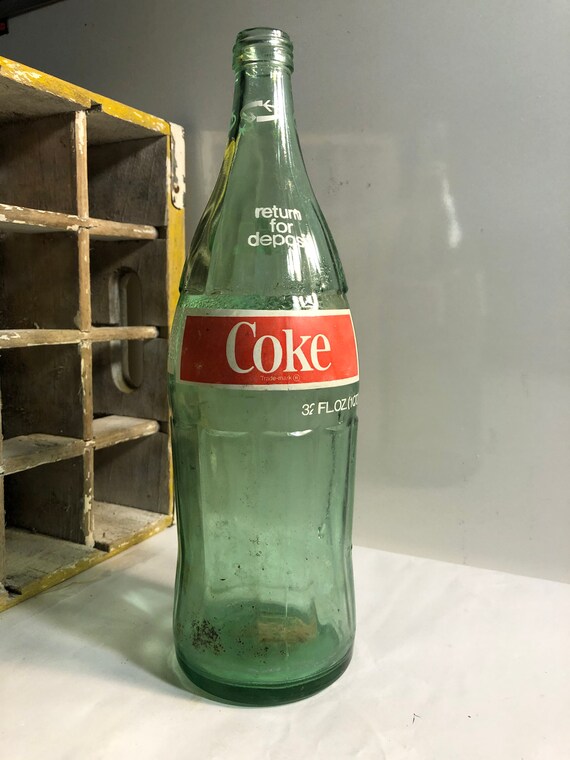 Vintage 1 liter Coca Cola bottle Etsy