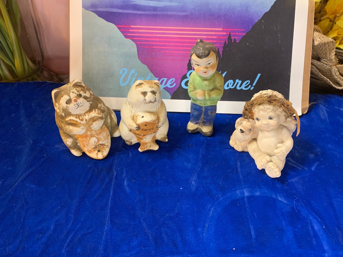 Vintage Ceramic Knick Knack figurine Collection | Etsy