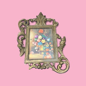 Vintage Italian Brass Picture Frame