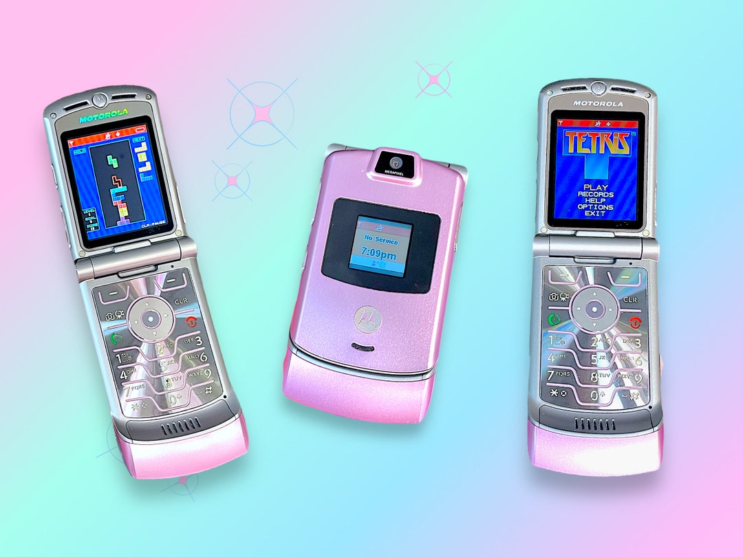 Vintage Y2K Pink Motorola Razor Mobile Flip Cellphone.works.as Is. - Etsy