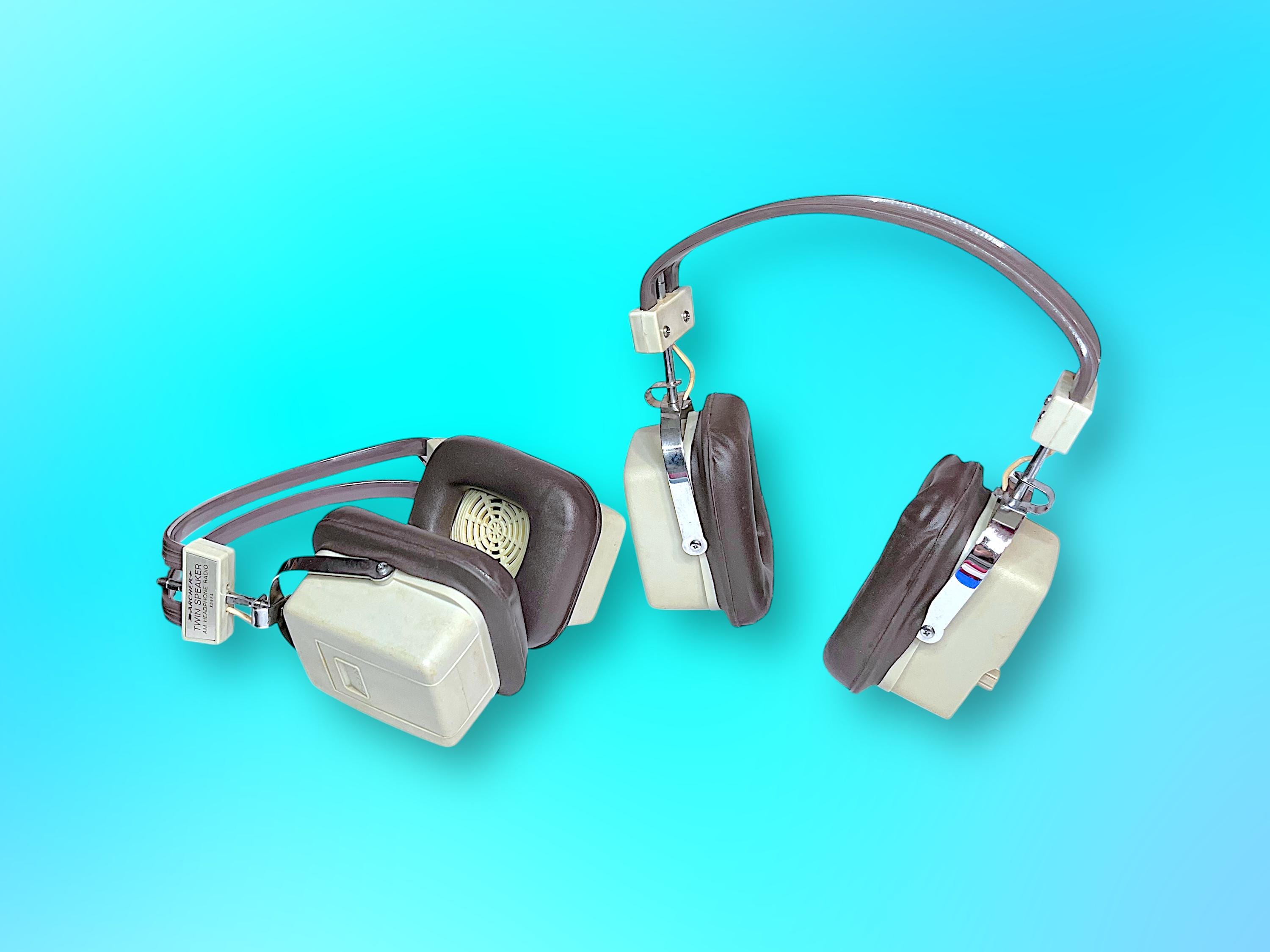 Vintage AM Radio Headphones. Rare.works. - Etsy