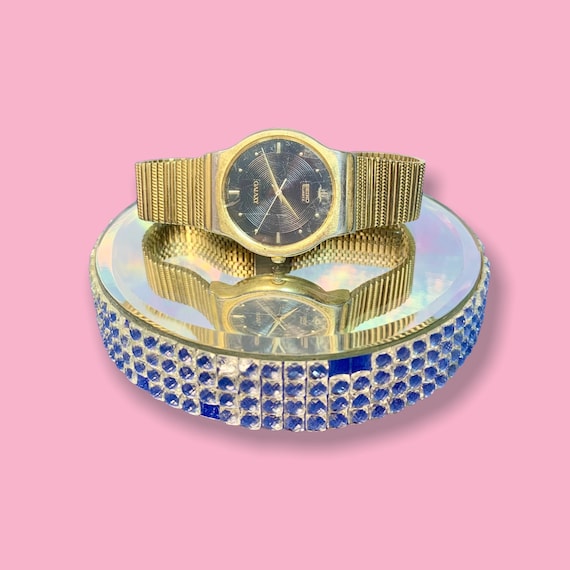 Vintage gouden Seiko polshorloge. Etsy Belgie