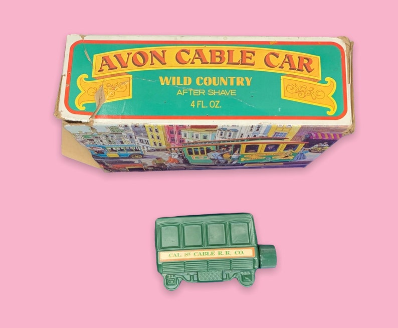 Vintage Avon Cable Car Cologne Bottle With Box. - Etsy