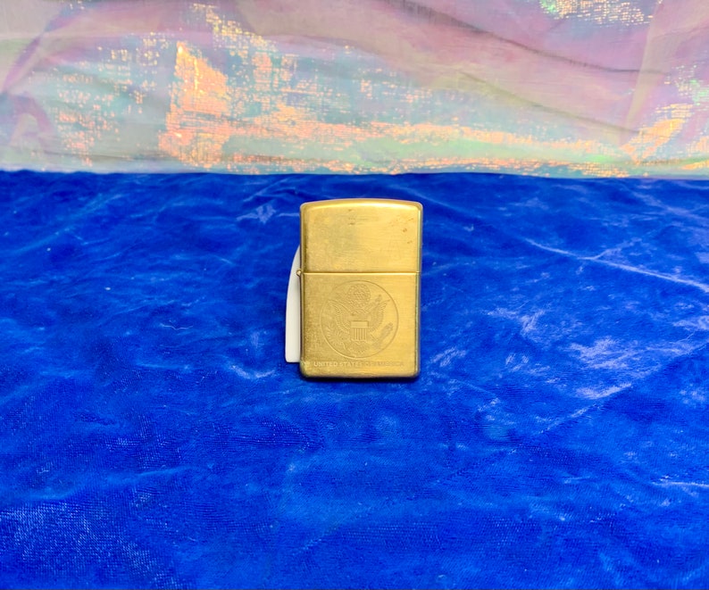 Vintage Golden Brass Zippo Lighter.great Condition. Etsy