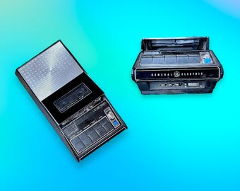 Vintage General Electric Cassette Tape Player Recorder.