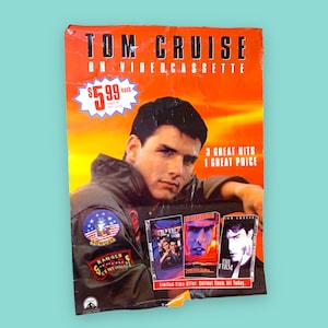 Affiche du film Tom Cruise vintage.