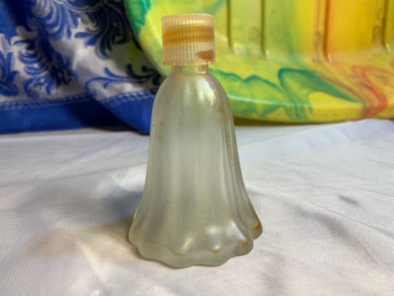 Vintage Avon Small Frosted Glass perfume Fragranc… - image 2