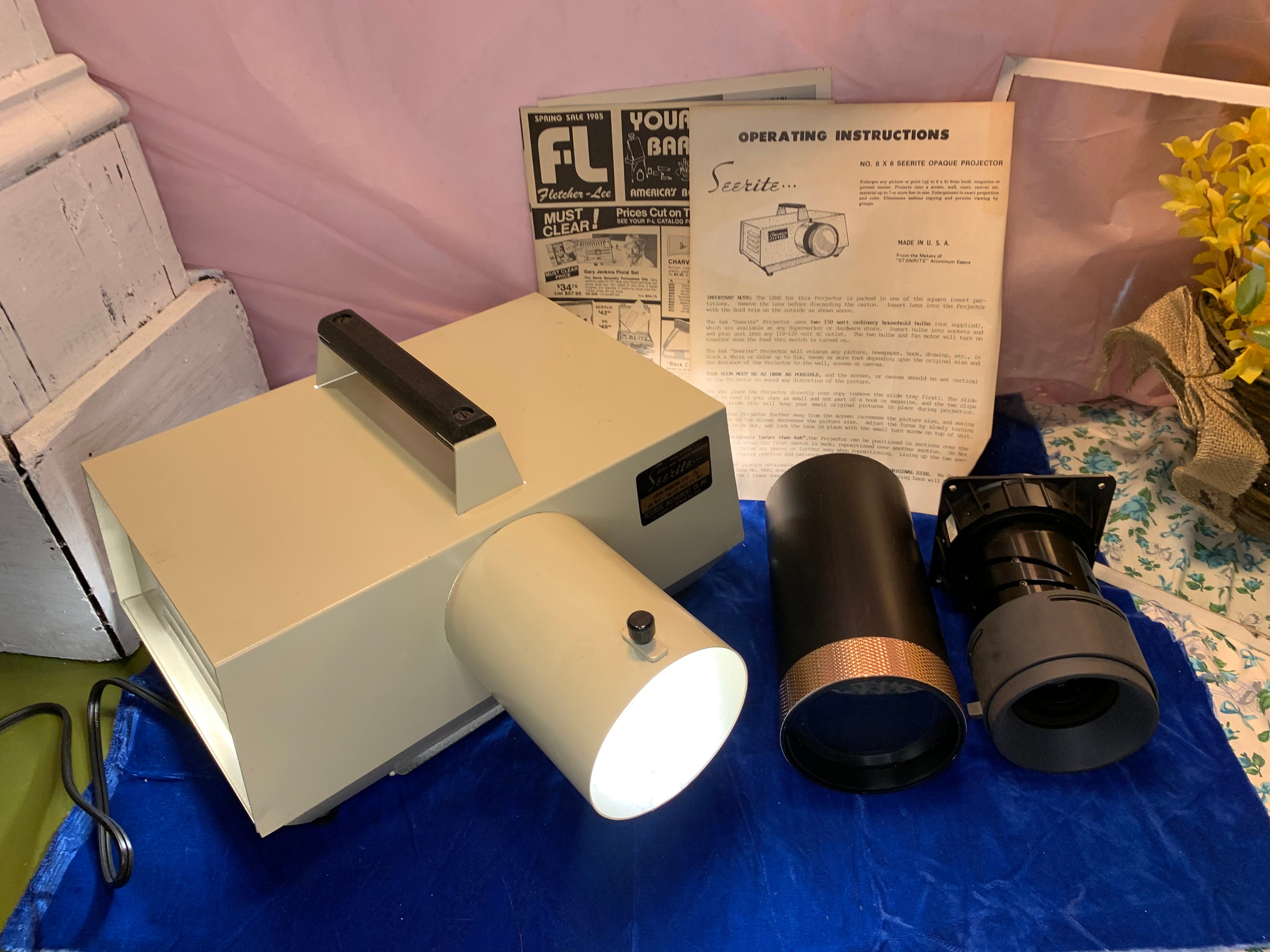 Vintage Seerite Opaque Projector in Original Complete Etsy