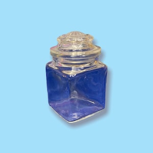 Vintage apothecary Glass jar with lid.