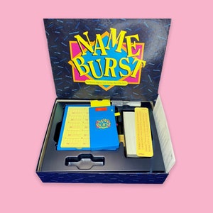 Juego de mesa vintage de los años 90 Nameburst.