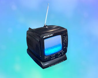 Vintage 90’s Y2K Portable TV Television set.Works.As is.
